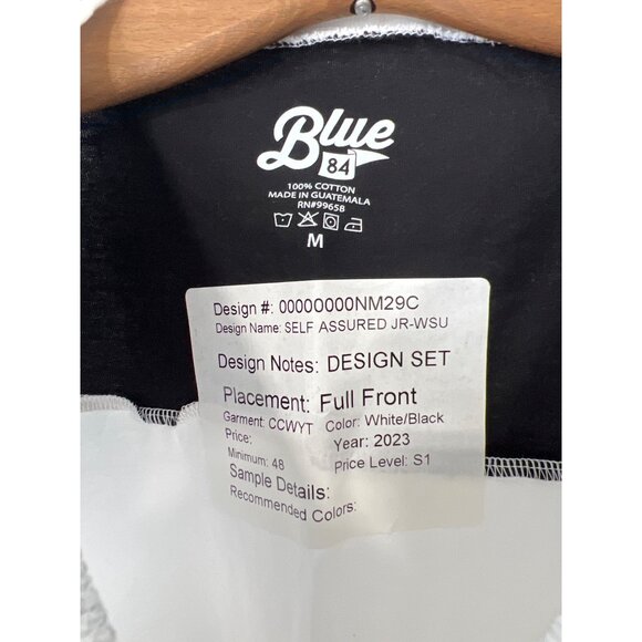 Blue 84 Wichita State University Shockers Graphic TShirt Women M White Black NEW - Picture 4 of 7